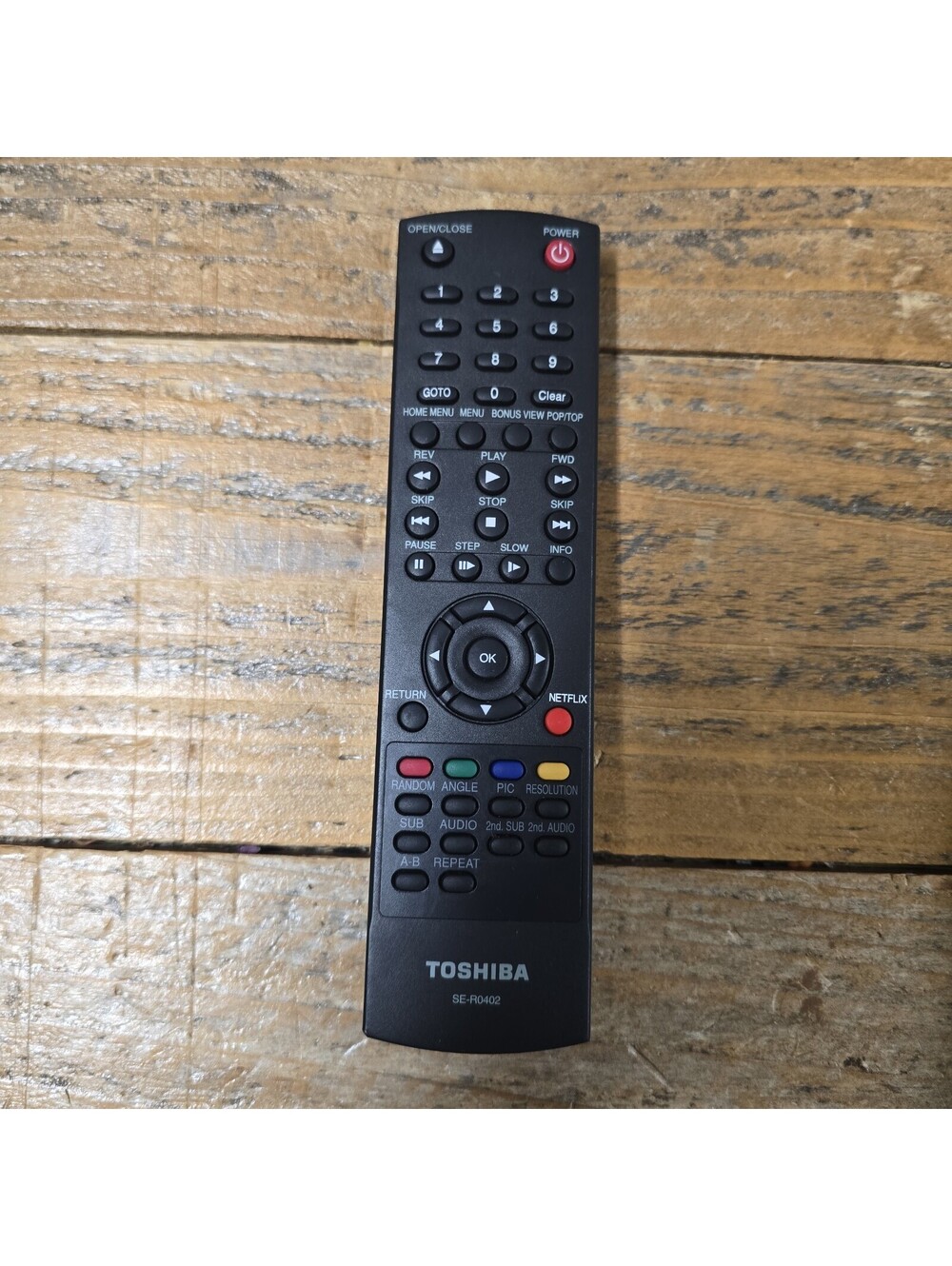 Genuine Toshiba SE-R0402 Blu-Ray Player Remote Control